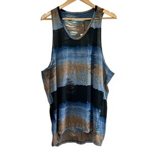 NWT Shades of Grey Micah Cohen distressed muscle shirt tank top size XL